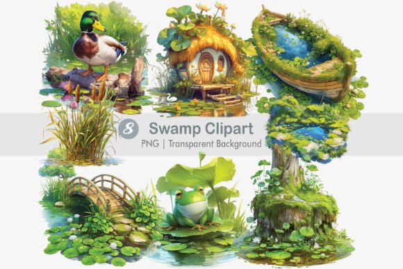 Download Swamp Lake Clipart PNG Bundle - Premium Resources