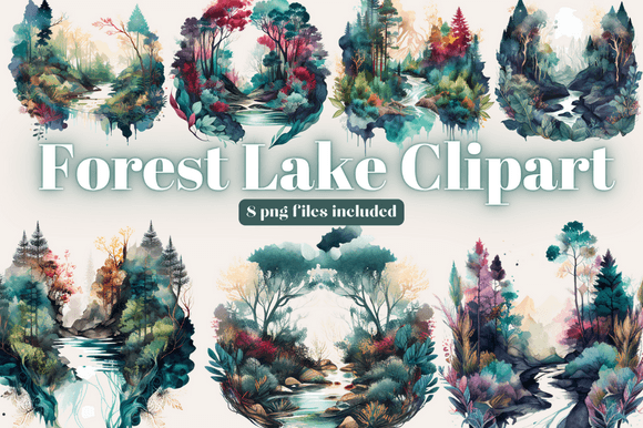 Download Forest Lake Clipart, Landscape Png - Premium Resources